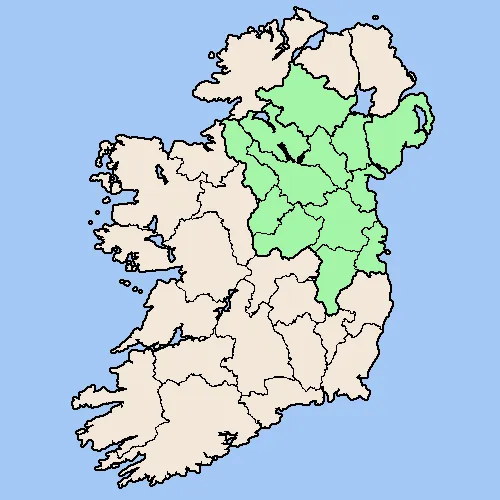 Service Locations On Ireland and Northern Ireland Map